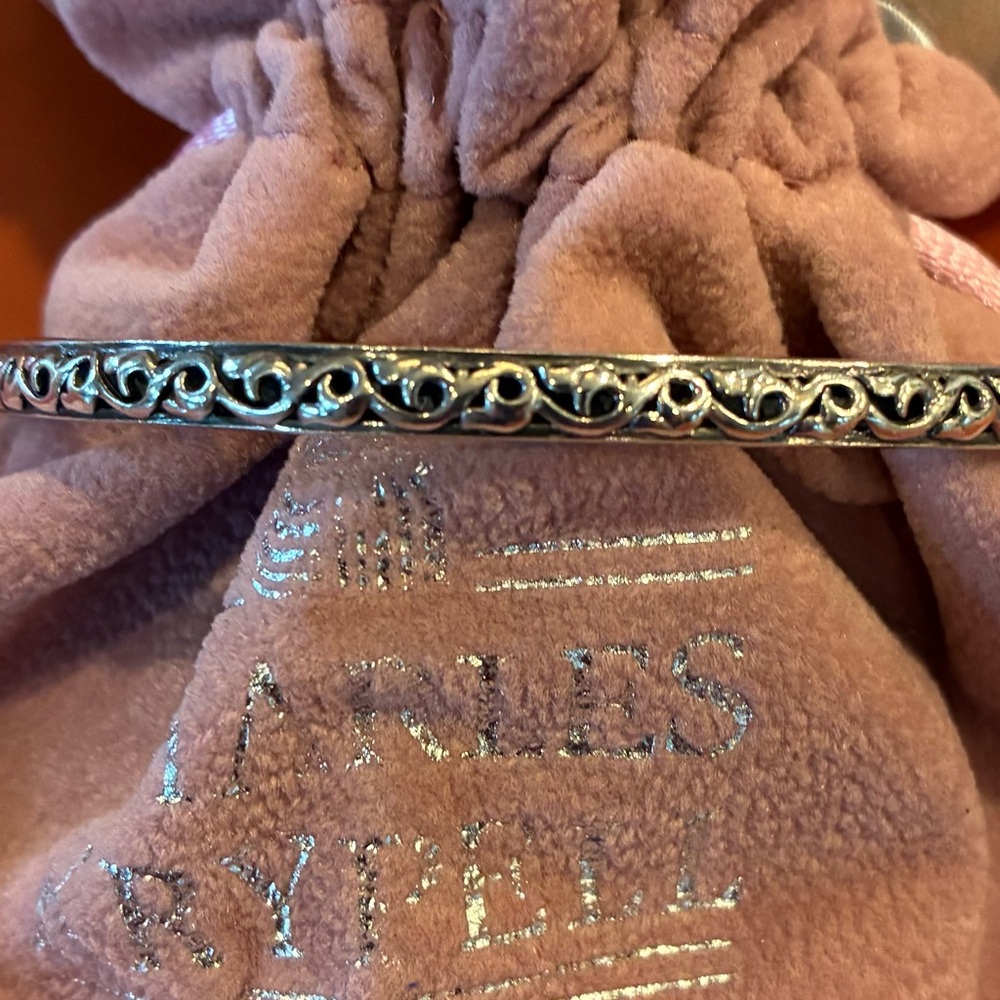 I Love You 365 Days a Year
Sterling Silver Bangle Bracelet in an Ivy Design